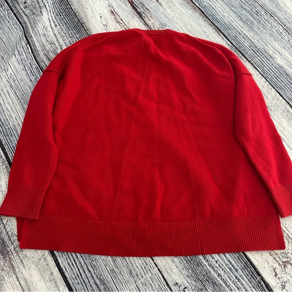 Athleta Wool/Cashmere Red Oversized Sweater - Picture 4 of 9